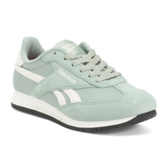 NEW REEBOK Fiori Low Profile Jogger Sneakers women in Light green /white 2511 - Picture 2 of 3